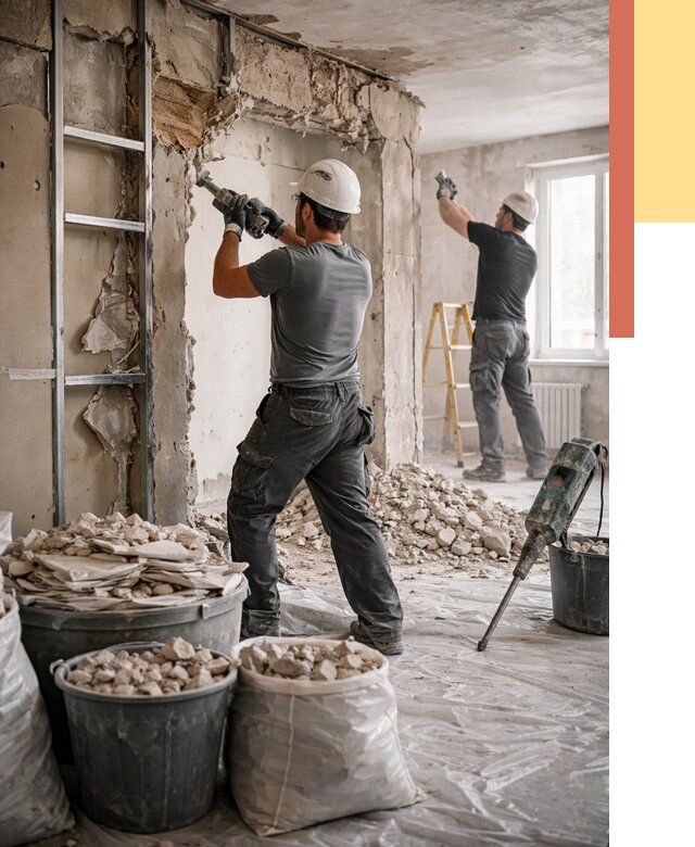 Демонтажные работы в Старом Осколе от 2732 руб. — услуги и цена под ключ | ОТДЕЛОЧНИК-Срк