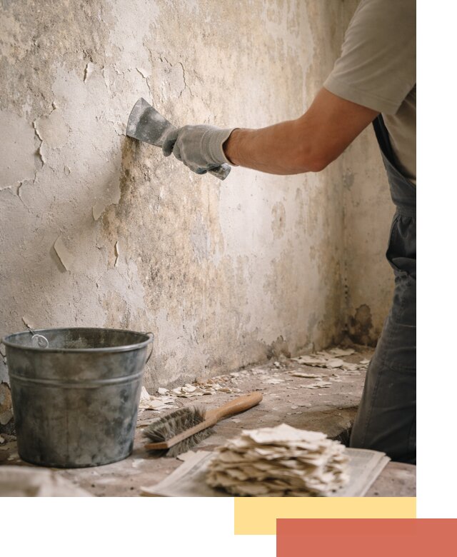 Удаление старой краски со стен в Старом Осколе качественно и быстро