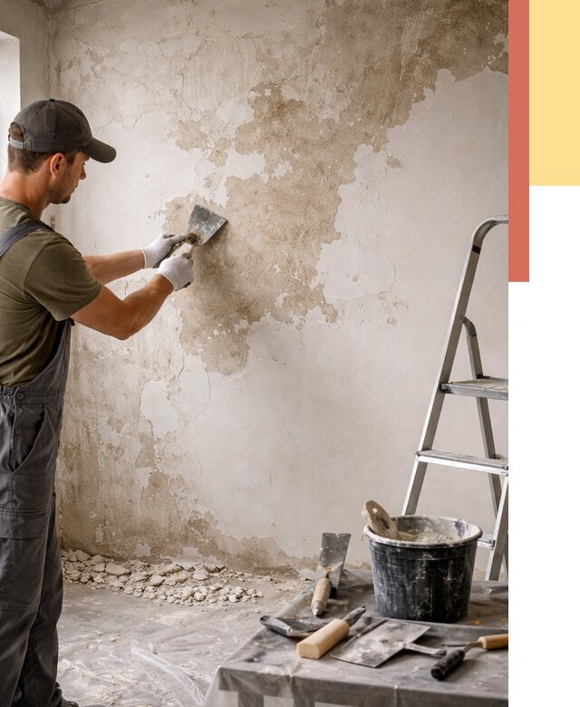 Снятие старой шпаклевки в Старом Осколе от 1872 руб. — быстро и недорого | ОТДЕЛОЧНИК-Срк