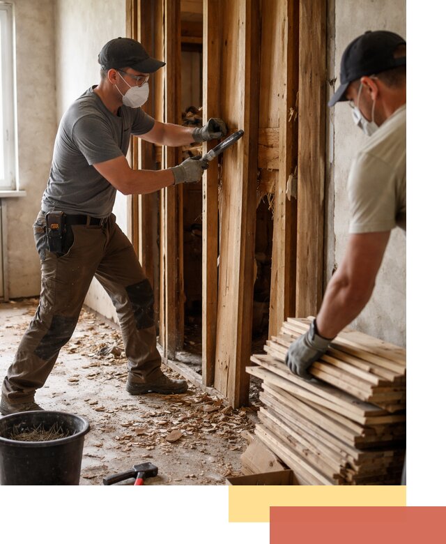 Демонтаж деревянных перегородок в Старом Осколе быстро и аккуратно