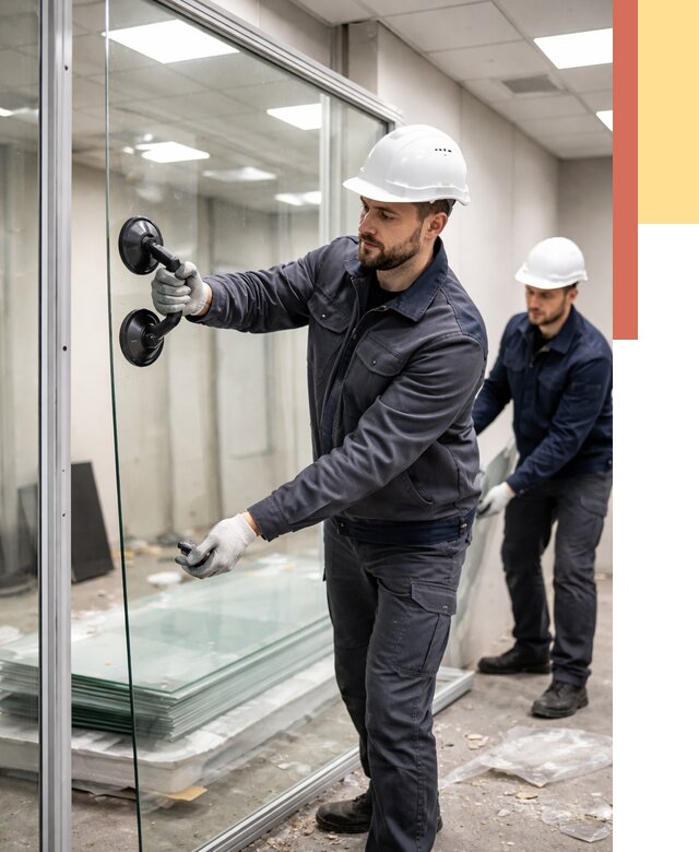 Демонтаж стеклянных перегородок в Старом Осколе от 3237 руб. — быстро и недорого | ОТДЕЛОЧНИК-Срк