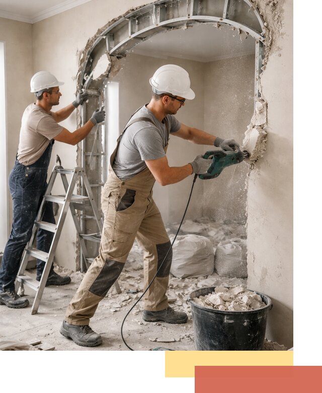 Демонтаж гипсокартонной арки в Старом Осколе быстро и аккуратно