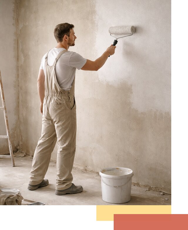 Грунтовка стен под отделку в Старом Осколе профессиональным раствором