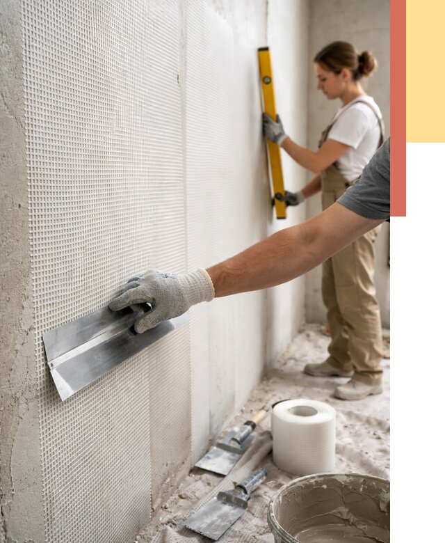 Армирование стен стеклосеткой в Старом Осколе от 3237 руб. под ключ | ОТДЕЛОЧНИК-Срк