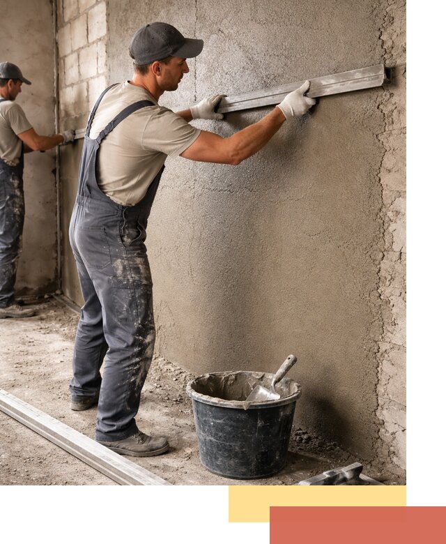 Штукатурка стен цементно-песчаная в Старом Осколе профессионально