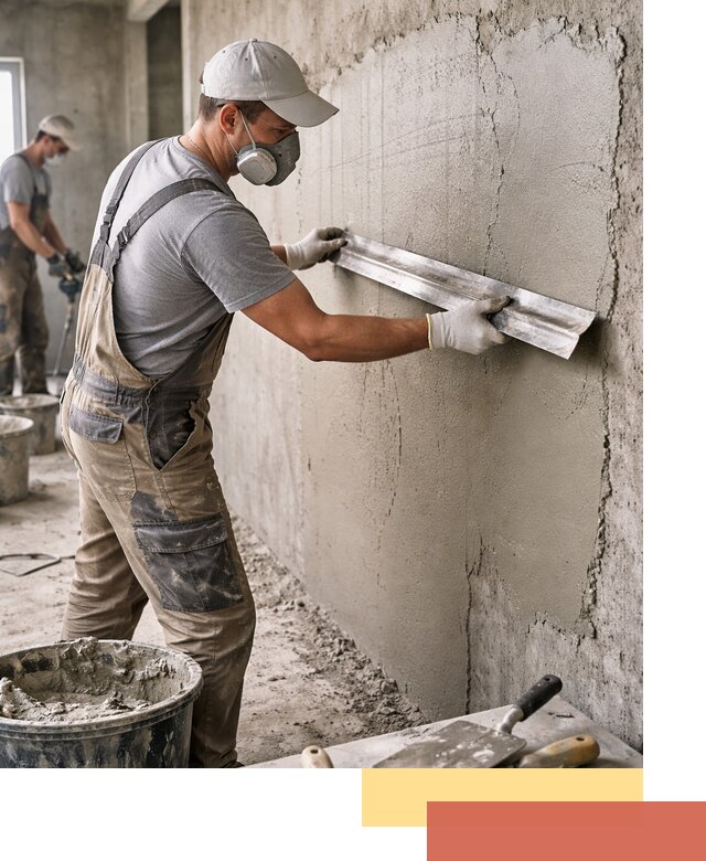 Штукатурка бетонных стен в Старом Осколе качественно и долговечно