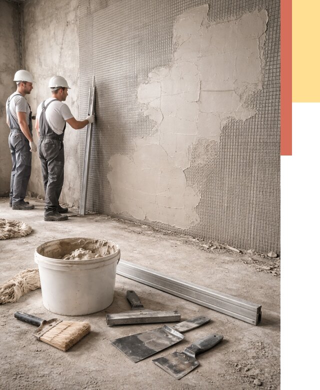 Штукатурка стен по сетке в Старом Осколе от 5564 руб./м2 — быстро и недорого | ОТДЕЛОЧНИК-Срк