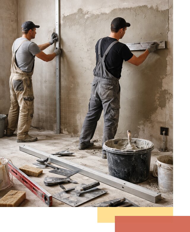 Профессиональная штукатурка стен под плитку в Старом Осколе