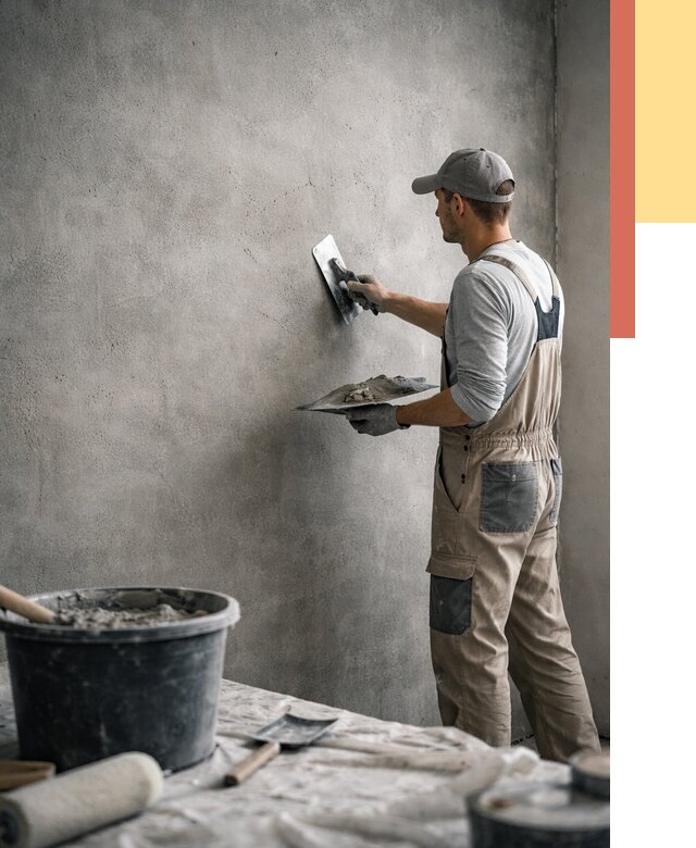 Декоративная штукатурка под бетон в Старом Осколе от 2529 руб./м² — нанесение под ключ | ОТДЕЛОЧНИК-Срк