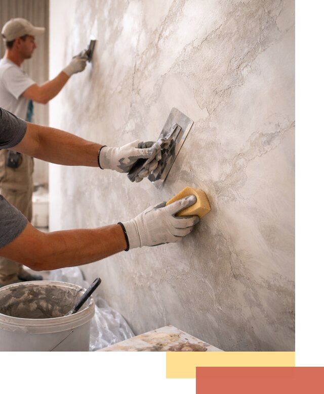 Декоративная штукатурка под мрамор в Старом Осколе для стен и потолков