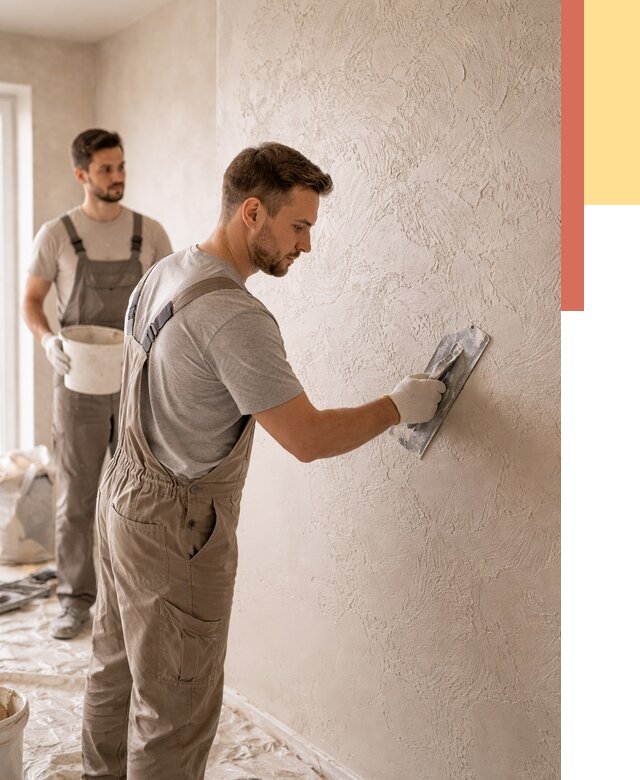 Фактурная штукатурка стен в Старом Осколе от 4249 руб./м² — заказать под ключ | ОТДЕЛОЧНИК-Срк