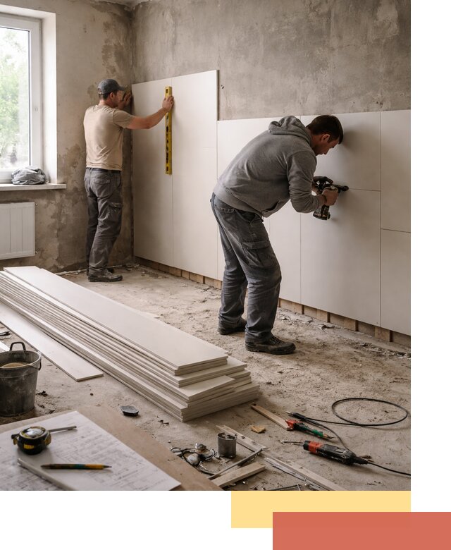 Монтаж ПВХ панелей на стены в Старом Осколе качественно и быстро