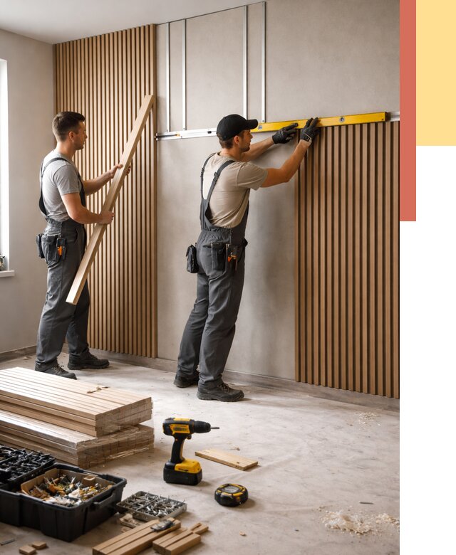 Монтаж реечных панелей на стены в Старом Осколе от 1214 руб. — быстро и недорого | ОТДЕЛОЧНИК-Срк