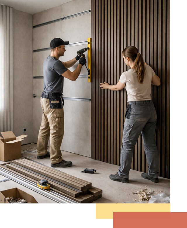 Монтаж реечных панелей на стены в Старом Осколе