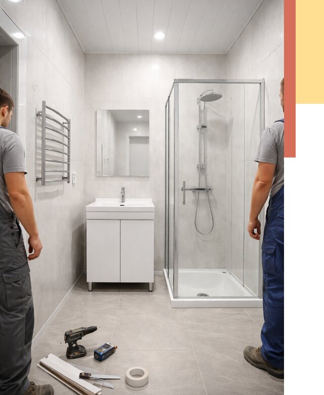 Отделка ванной комнаты панелями ПВХ в Старом Осколе от 4553 руб. за м2 | ОТДЕЛОЧНИК-Срк