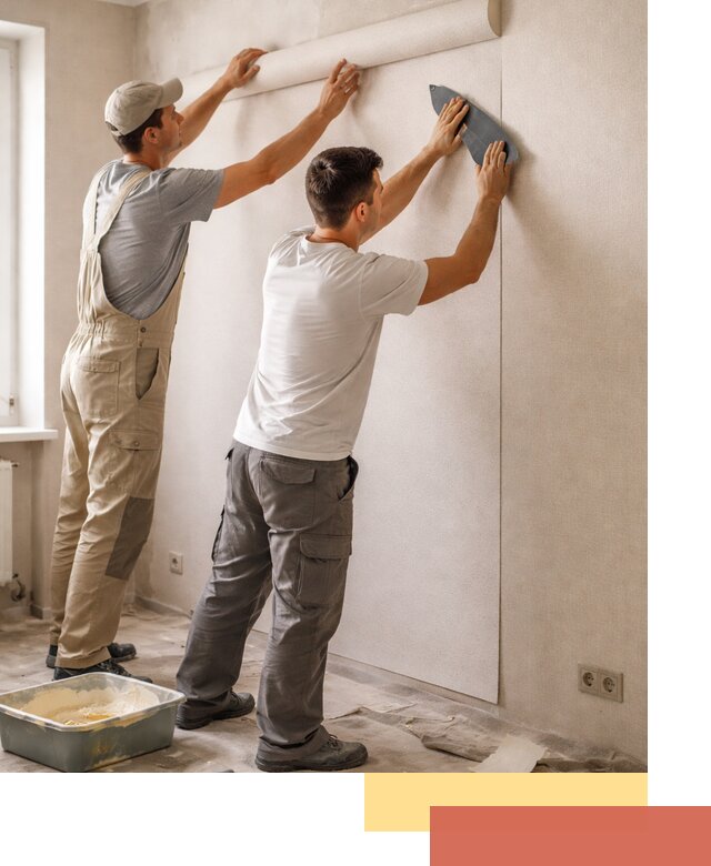 Поклейка виниловых обоев в Старом Осколе профессионально и качественно