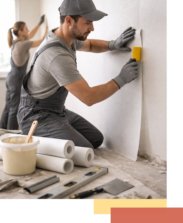 Поклейка стеклообоев профессионально в Старом Осколе