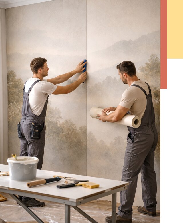 Поклейка фотообоев в Старом Осколе от 8599 руб/м² — быстро и недорого | ОТДЕЛОЧНИК-Срк