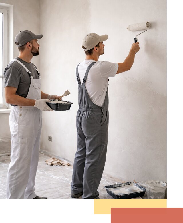 Покраска стен водоэмульсионной краской в Старом Осколе