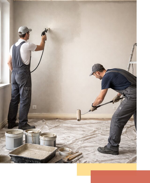 Покраска стен моющейся краской и защита поверхностей в Старом Осколе