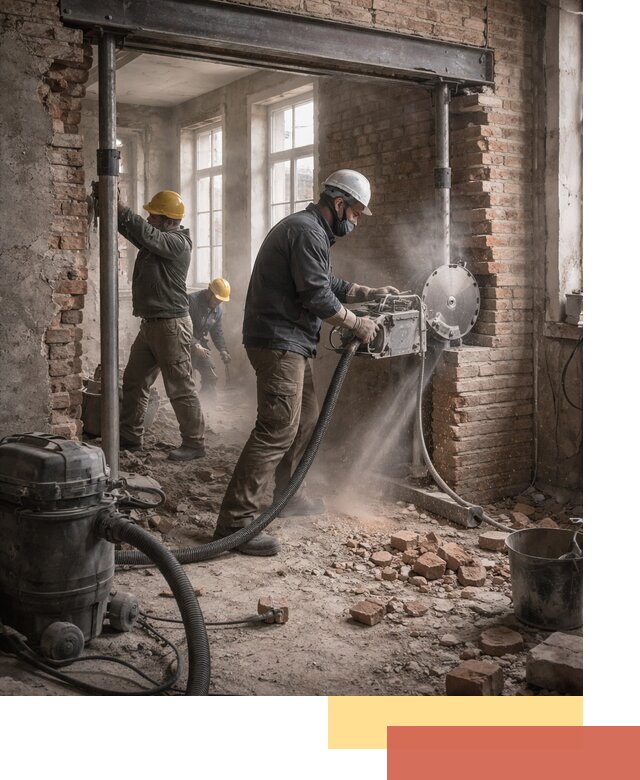 Прорезка проема в стене под дверной или оконный проем в Старом Осколе