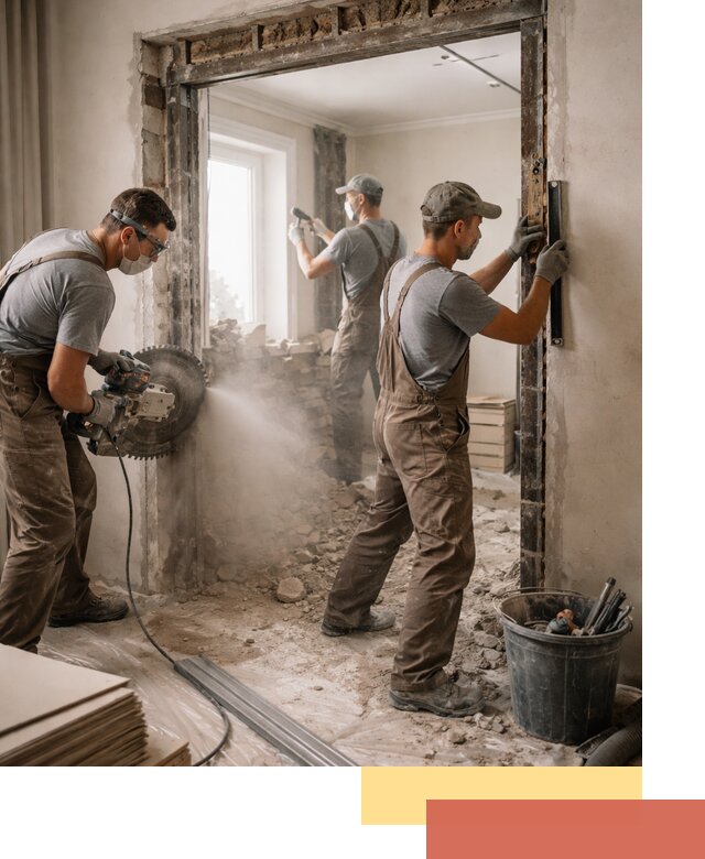 Расширение дверного проема под установку новой двери в Старом Осколе