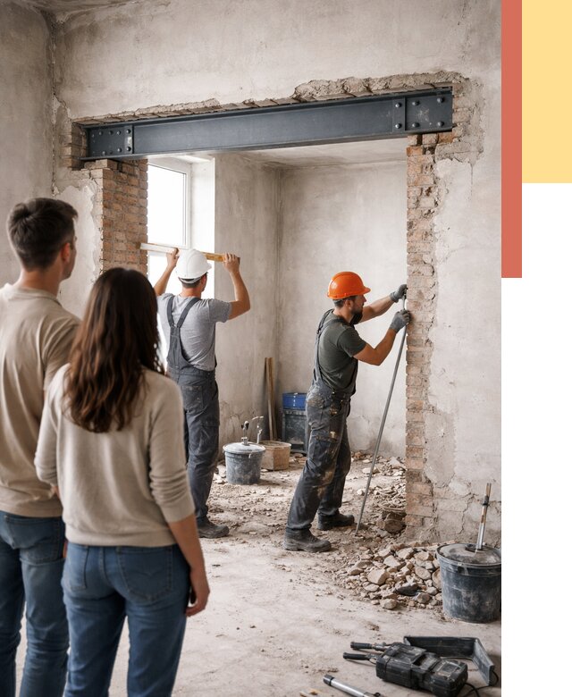 Усиление проема в стене в Старом Осколе от 9611 руб. — усиление дверного проема металлоконструкцией | ОТДЕЛОЧНИК-Срк