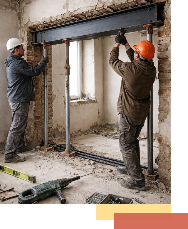 Усиление проема в стене в Старом Осколе для расширения и безопасности