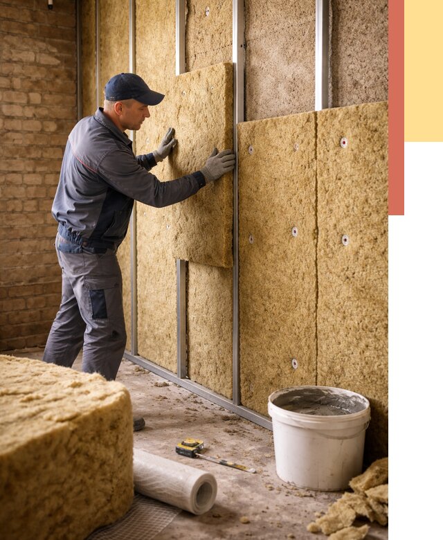 Утепление стен минватой в Старом Осколе от 1366 руб./м2 — недорого и быстро | ОТДЕЛОЧНИК-Срк