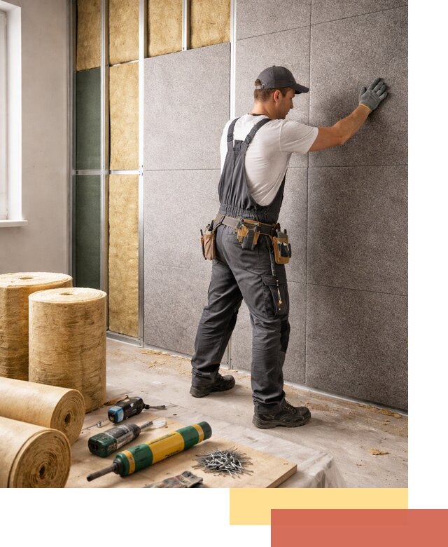 Профессиональная шумоизоляция стен в Старом Осколе для квартиры и офиса