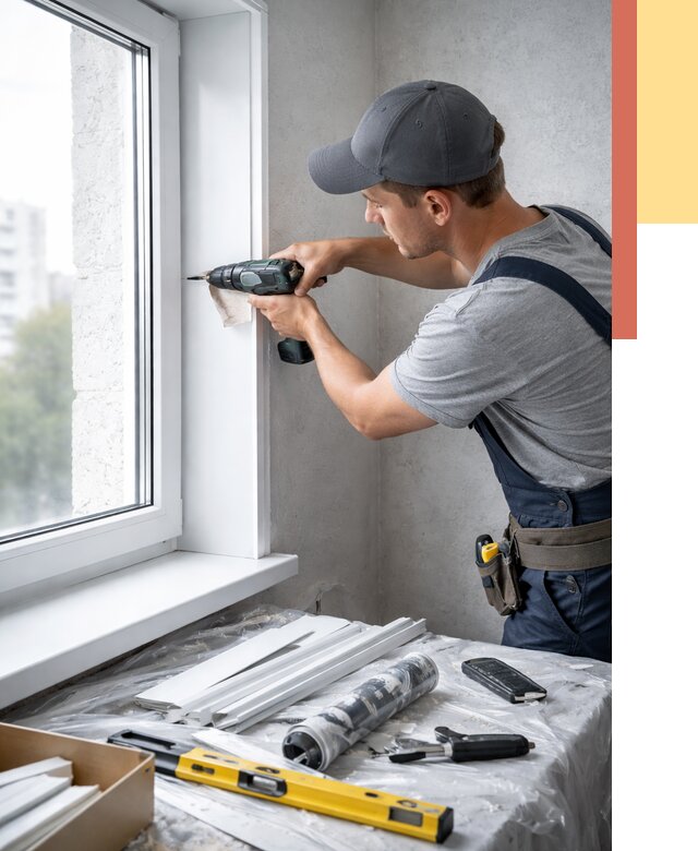 Установка пластиковых откосов в Старом Осколе от 2276 руб. | ОТДЕЛОЧНИК-Срк монтаж, быстро и недорого