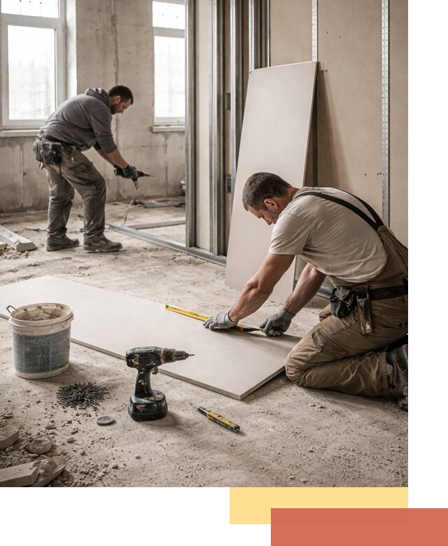 Кладка перегородок из ПГП под ключ в Старом Осколе