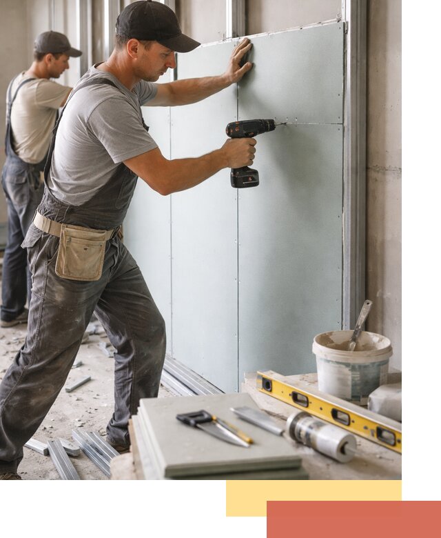 Кладка влагостойких перегородок ПГП в Старом Осколе