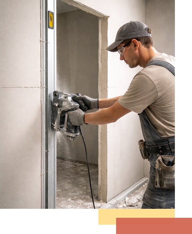 Устройство дверного проема в перегородке в Старом Осколе