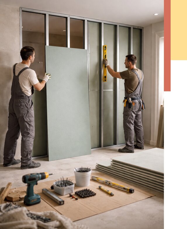 Перегородка из влагостойкого гипсокартона в Старом Осколе от 4856 руб. — монтаж под ключ | ОТДЕЛОЧНИК-Срк