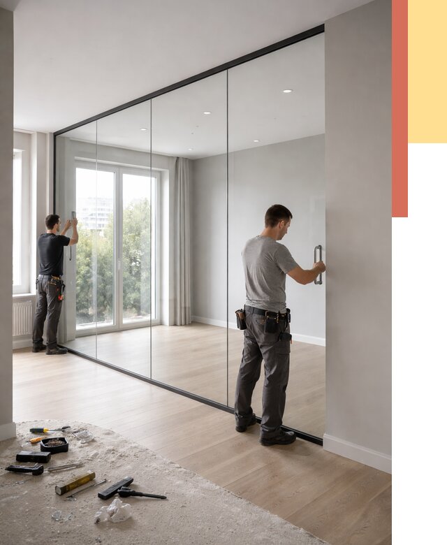 Изготовление стеклянных перегородок в Старом Осколе от 12494 руб. под ключ | ОТДЕЛОЧНИК-Срк