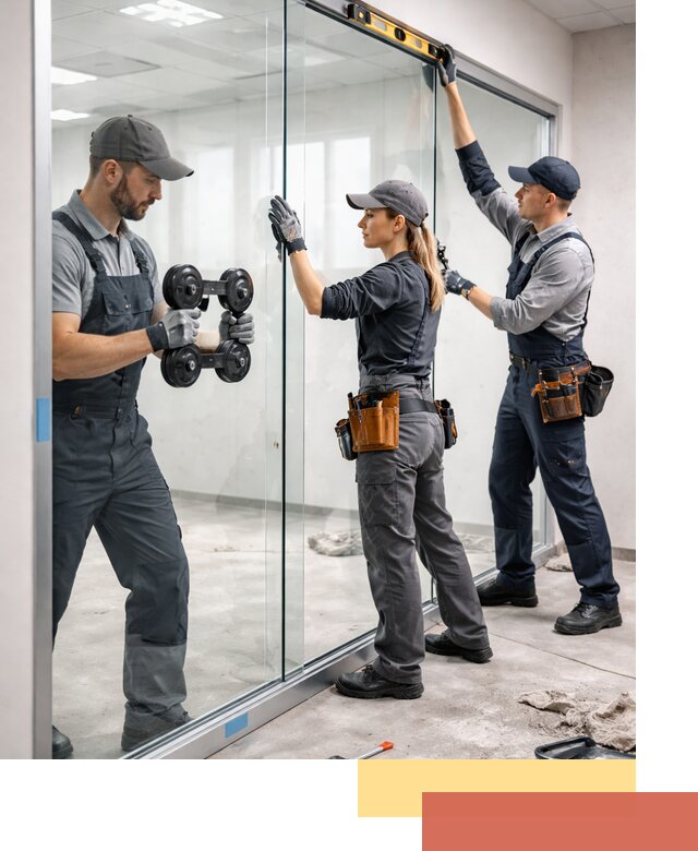 Профессиональный монтаж стеклянных перегородок в Старом Осколе