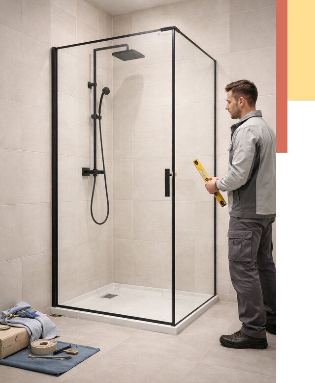 Стеклянные перегородки для душа в Старом Осколе от 12646 руб. | Монтаж под ключ — ОТДЕЛОЧНИК-Срк