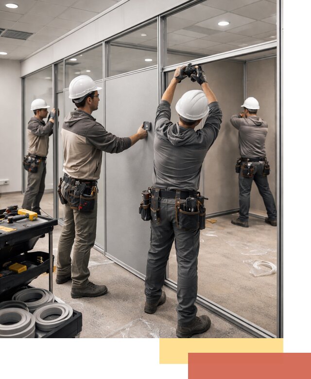 Мобильные офисные перегородки под ключ в Старом Осколе