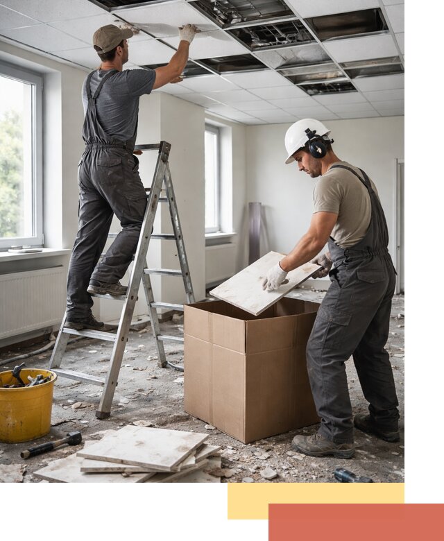 Демонтаж потолочной плитки в Старом Осколе быстро и аккуратно