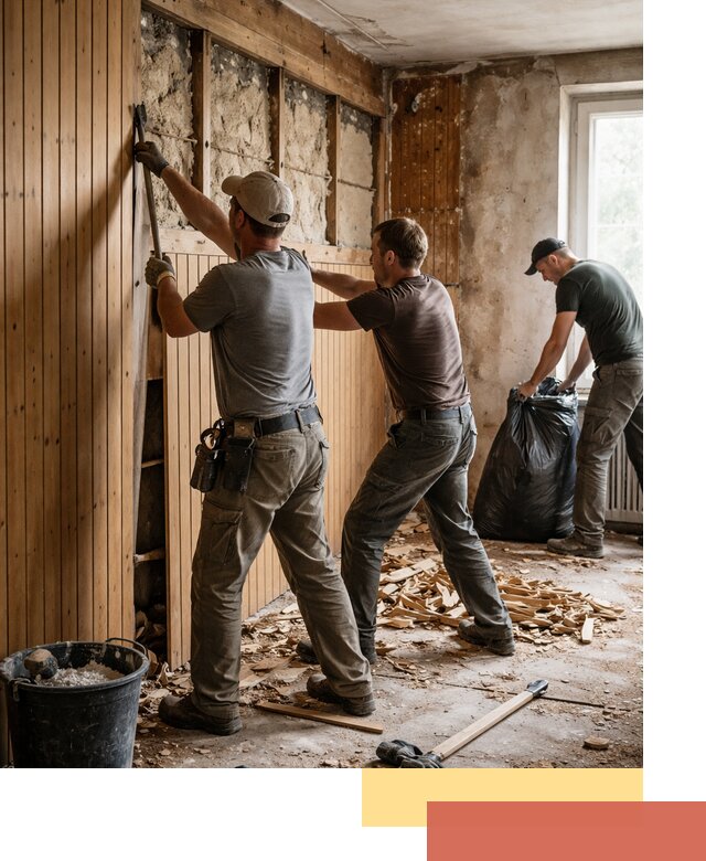 Демонтаж вагонки и вывоз материалов в Старом Осколе