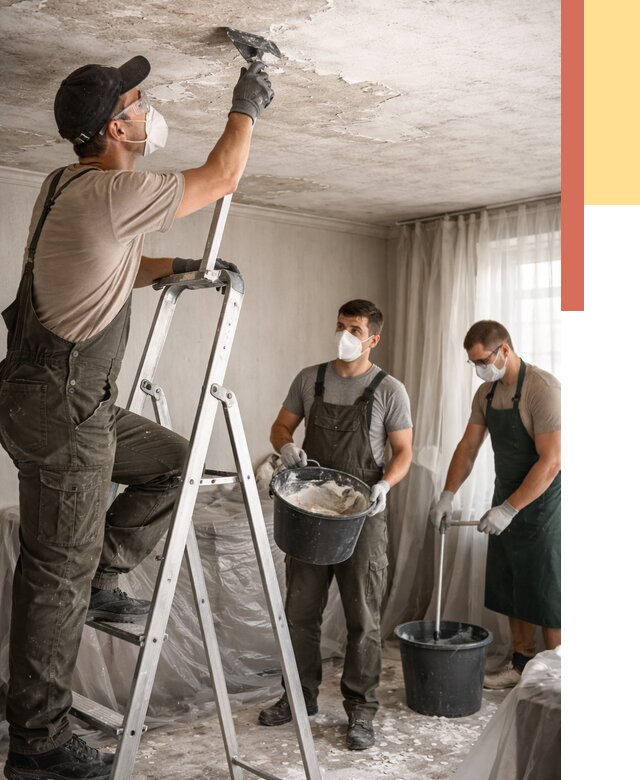 Удаление побелки с потолка в Старом Осколе от 2529 руб. быстро и недорого | ОТДЕЛОЧНИК-Срк