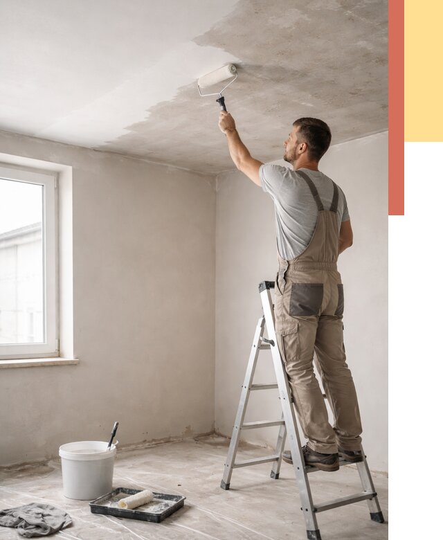 Грунтовка потолка в Старом Осколе от 2529 руб. — быстро и недорого | ОТДЕЛОЧНИК-Срк