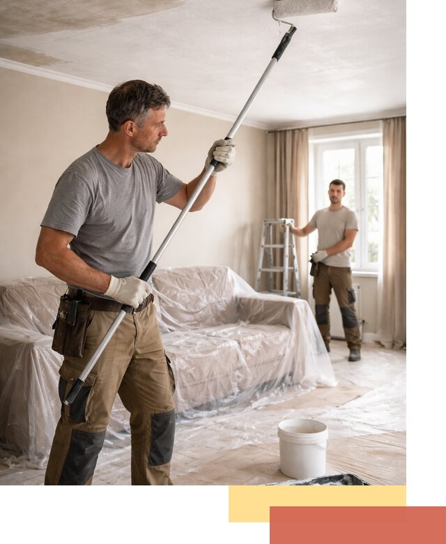 Грунтовка потолка в Старом Осколе — подготовка под покраску и отделку