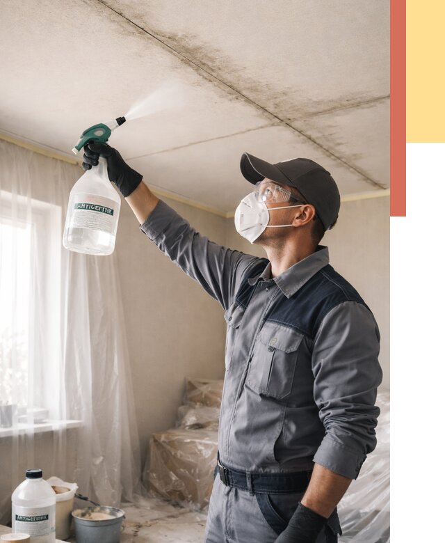 Антисептическая обработка потолка в Старом Осколе от 2529 руб. | ОТДЕЛОЧНИК-Срк