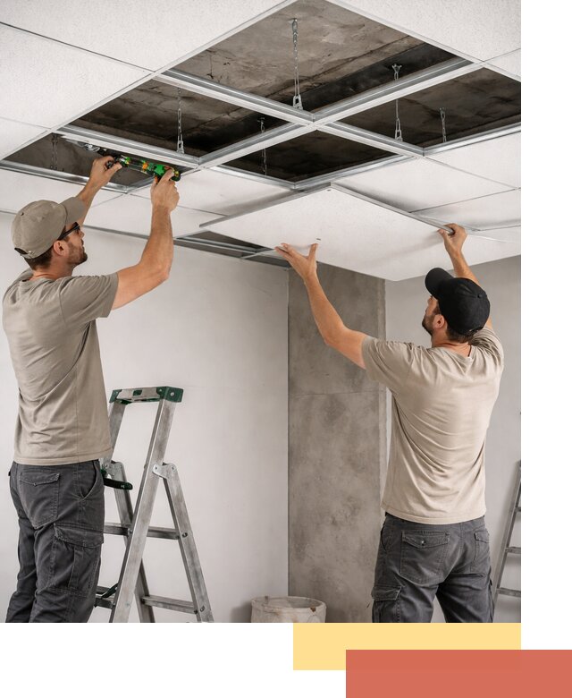 Монтаж потолка Армстронг под ключ в Старом Осколе