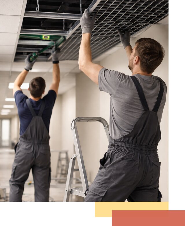 Монтаж потолка Грильято в Старом Осколе: установка под ключ качественно