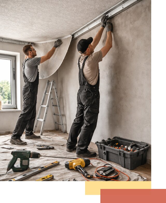 Монтаж фактурного натяжного потолка в Старом Осколе качественно и быстро