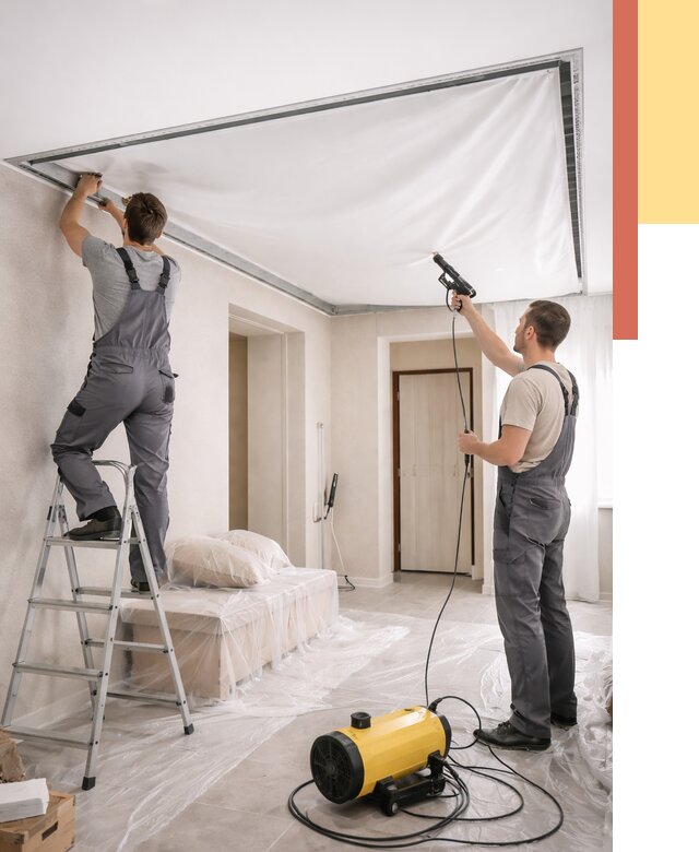 Монтаж натяжного потолка в прихожей в Старом Осколе от 2681 руб. под ключ | ОТДЕЛОЧНИК-Срк