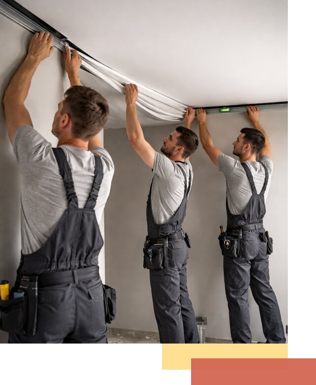 Теневые натяжные потолки в Старом Осколе: монтаж и отделка быстро и качественно